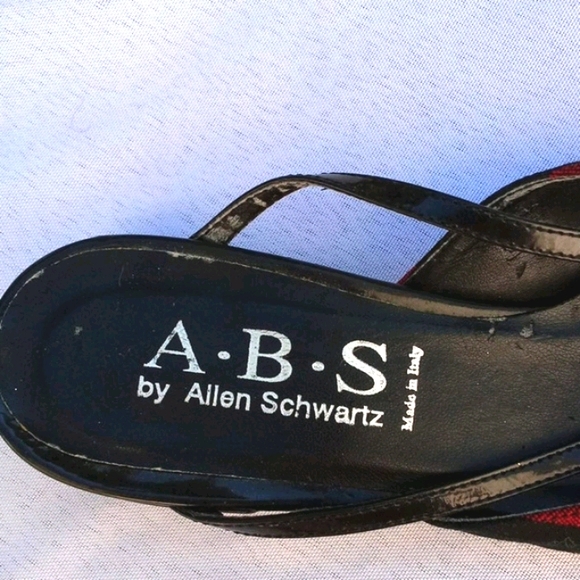 Allen Schwartz Plaid Mule Shoes - Picture 3 of 6